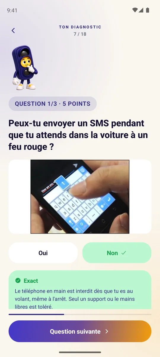 Une question d'examen blanc au format GOCA