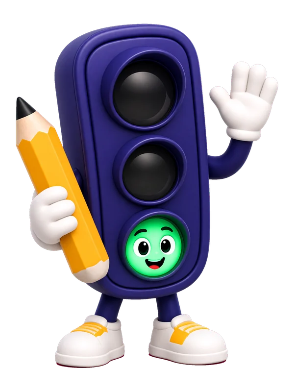 Théo tient un crayon, prêt à corriger